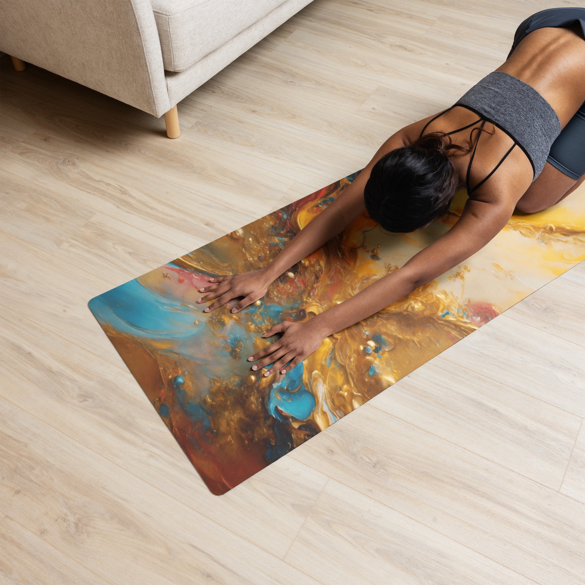 Printed Perfection: Artistic Yoga Mats